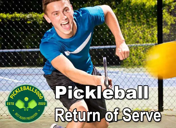Pickleball Return of Serve Strategy Boy Returning Serve